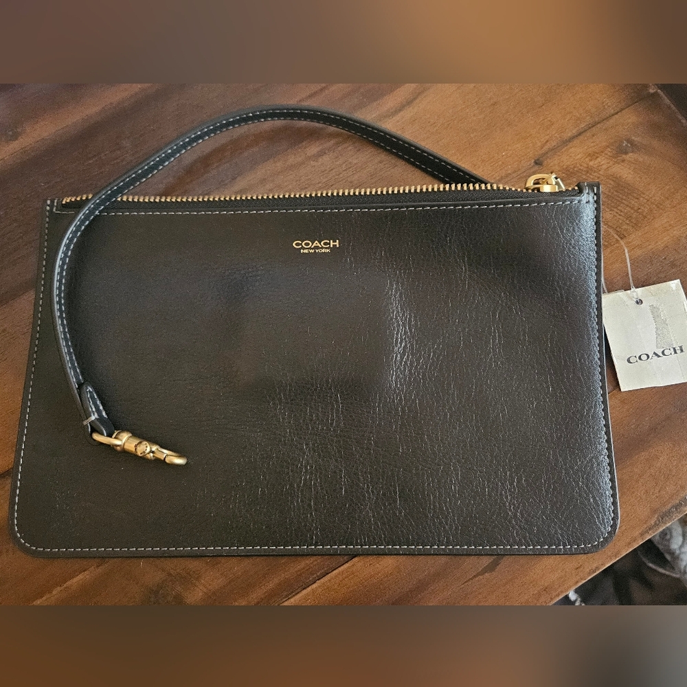 Coach New York Zip Pouch - Black